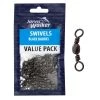 Jarvis Walker Value Swivel Packs -Angling Discount Store 916 JW Swivels Black Barrel Value1