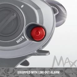 Abu Garcia Max 4 Pro Baitcaster -Angling Discount Store AbuGarica Max4 40 LP LineAlarm info