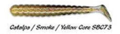 Charlie Brewers Slider Grub Originals -Angling Discount Store Caltalpa smoke yellow core