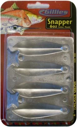 Gillies Sinker Mould Range 21 Gillies Sinker Mould Range -Angling Discount Store SNAPPER 061