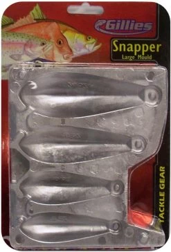 Gillies Sinker Mould Range 23 Gillies Sinker Mould Range -Angling Discount Store SNAPPER LARGE MOULD