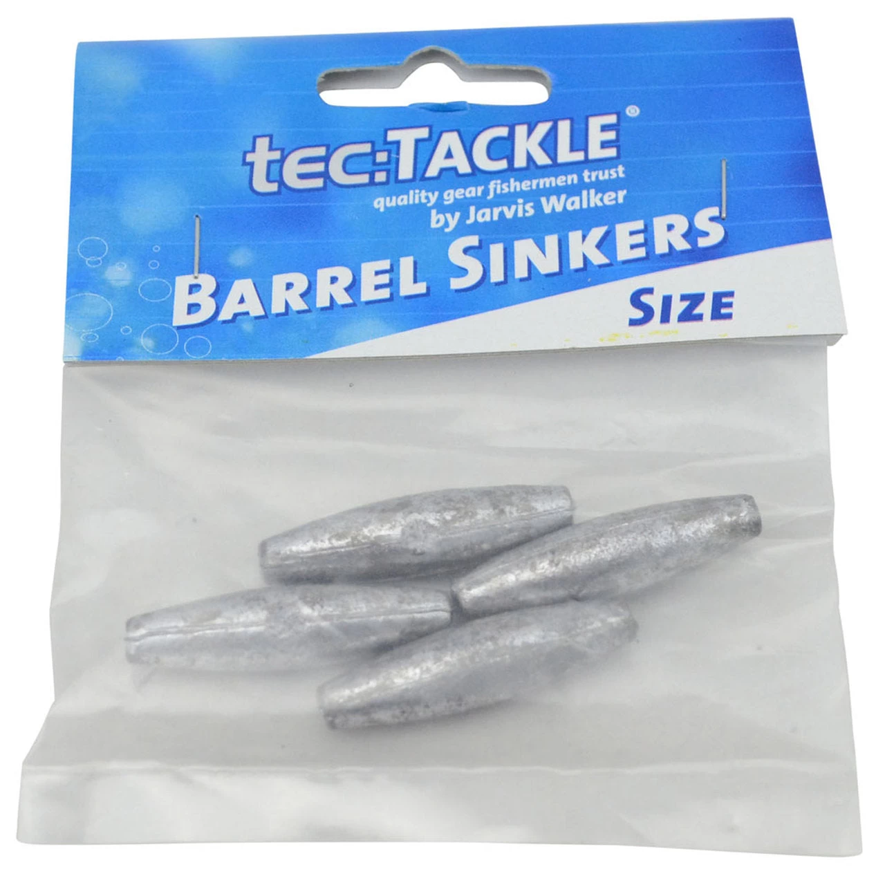 Jarvis Walker Tec Tackle Barrel Sinkers Pre Pack 4 Jarvis Walker Tec Tackle Barrel Sinkers Pre Pack - Image 2
