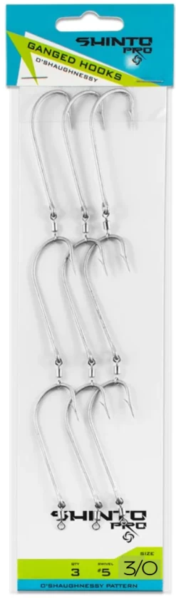 Shinto Pro Ganged Hook Swivel OShaughnessy -Angling Discount Store oshaun30