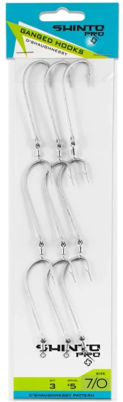 Shinto Pro Ganged Hook Swivel OShaughnessy -Angling Discount Store oshaun70