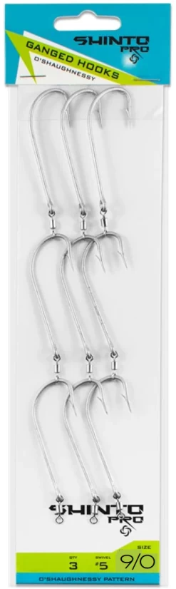Shinto Pro Ganged Hook Swivel OShaughnessy -Angling Discount Store oshaun90