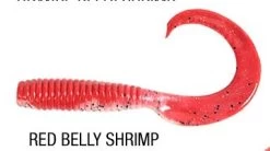 Berkley Gulp 6 Inch Grub Tail -Angling Discount Store red belly shrimp