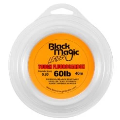 Black Magic Flurocarbon Leader 8 Black Magic Flurocarbon Leader -Angling Discount Store tough fluorocarbon trace leader 60lb new label