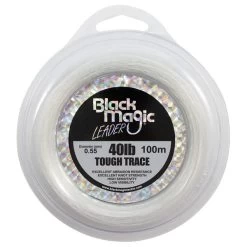 Black Magic Mono Leader Tough -Angling Discount Store tough trace leader 40lb new label