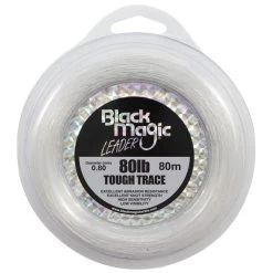 Black Magic Mono Leader Tough -Angling Discount Store tough trace leader 80lb new label
